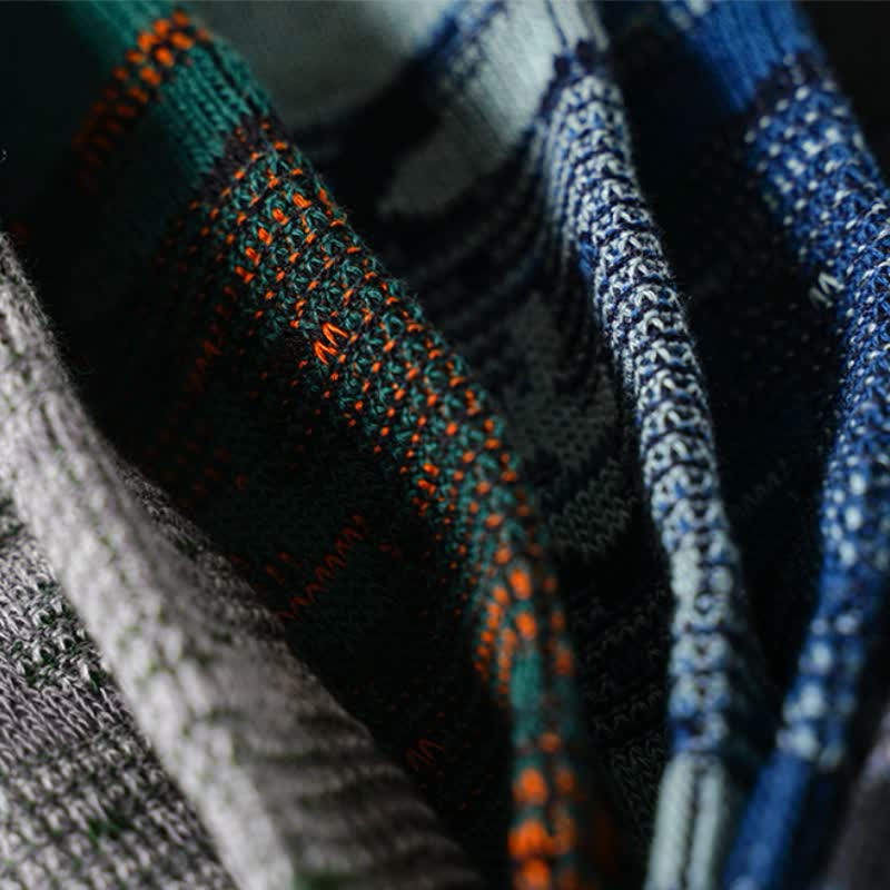 Chaussettes mi-mollet en coton mélangé style loisirs