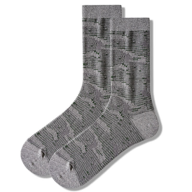 Chaussettes mi-mollet en coton mélangé style loisirs