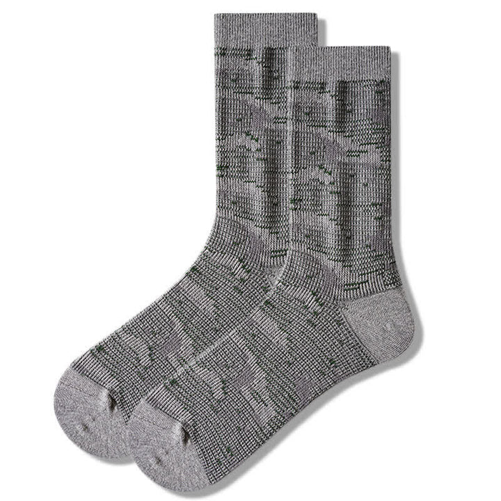 Chaussettes mi-mollet en coton mélangé style loisirs
