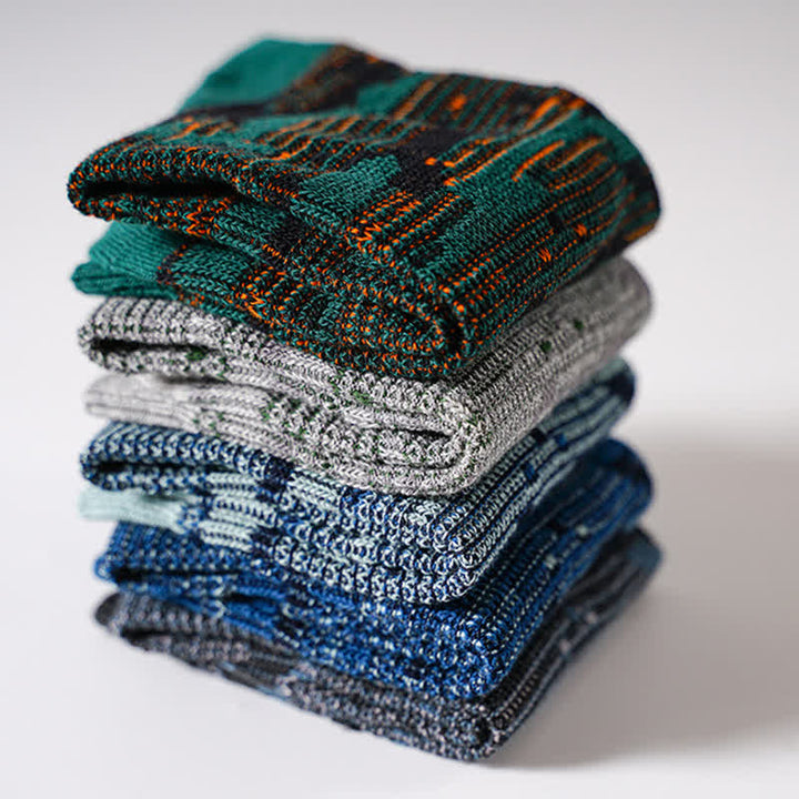 Chaussettes mi-mollet en coton mélangé style loisirs