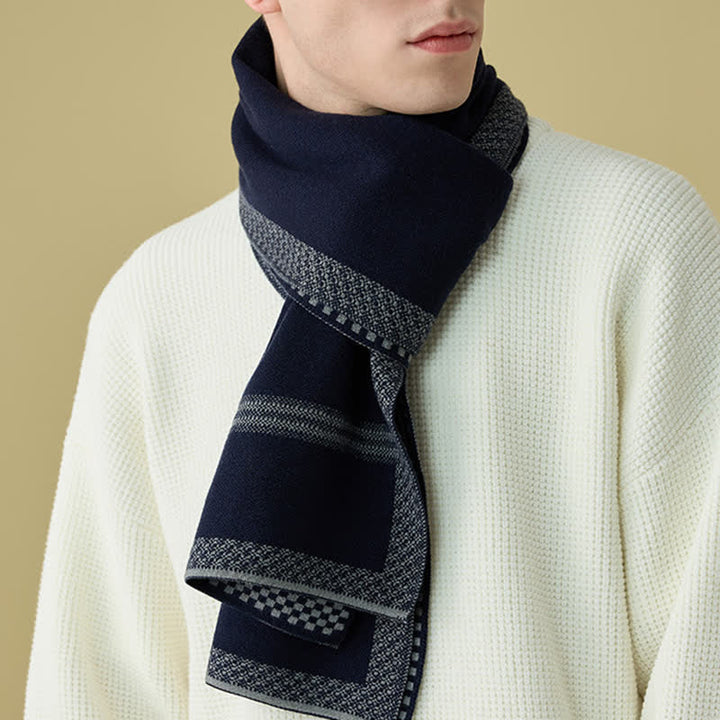 Écharpe en laine rayée élégante pour homme de la ligne Racing