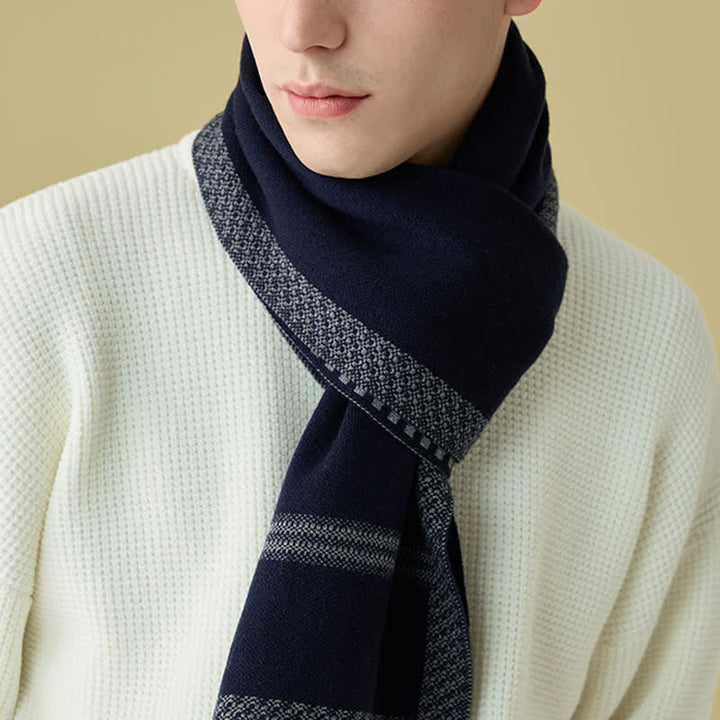 Écharpe en laine rayée élégante pour homme de la ligne Racing