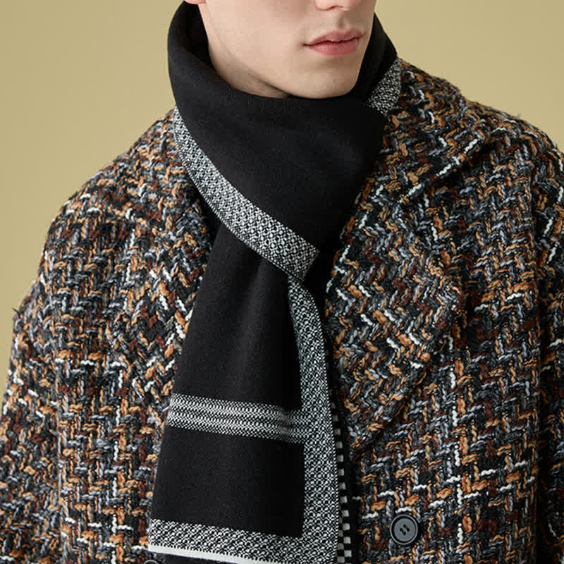 Écharpe en laine rayée élégante pour homme de la ligne Racing