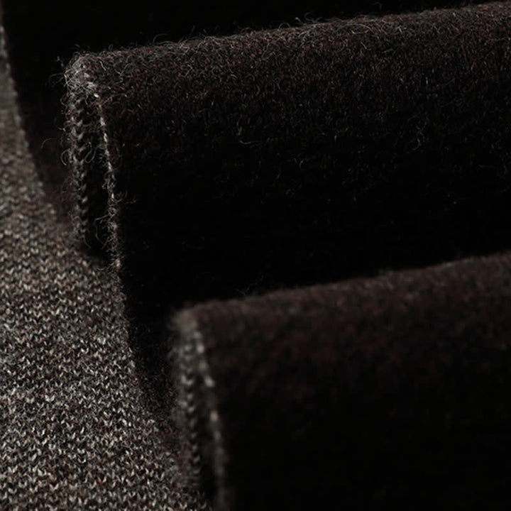 Écharpe en laine à carreaux pour homme, à blocs de couleur contrastés - image 4