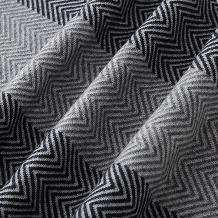 Écharpe luxueuse en laine douce et confortable à chevrons pour homme