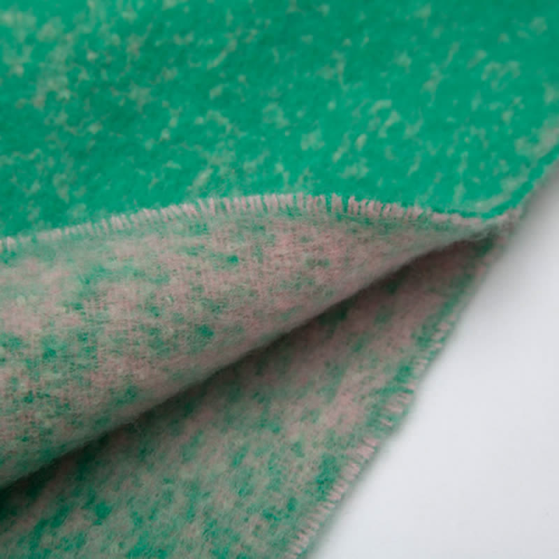 Écharpe unisexe à pompons dégradés de couleurs pour temps froid