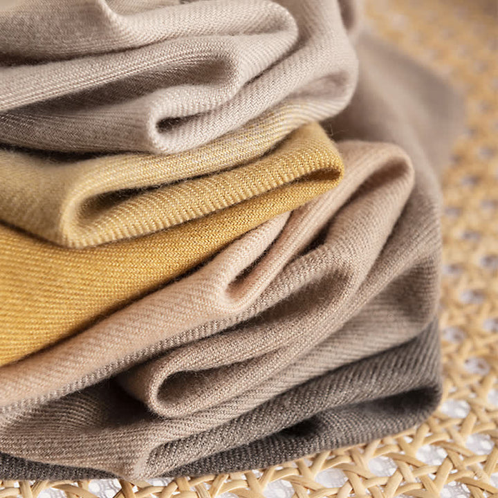 Écharpe simple et polyvalente de couleur unie dégradée pour femme
