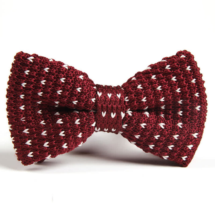 Nœud papillon tricoté à chevrons pour homme
