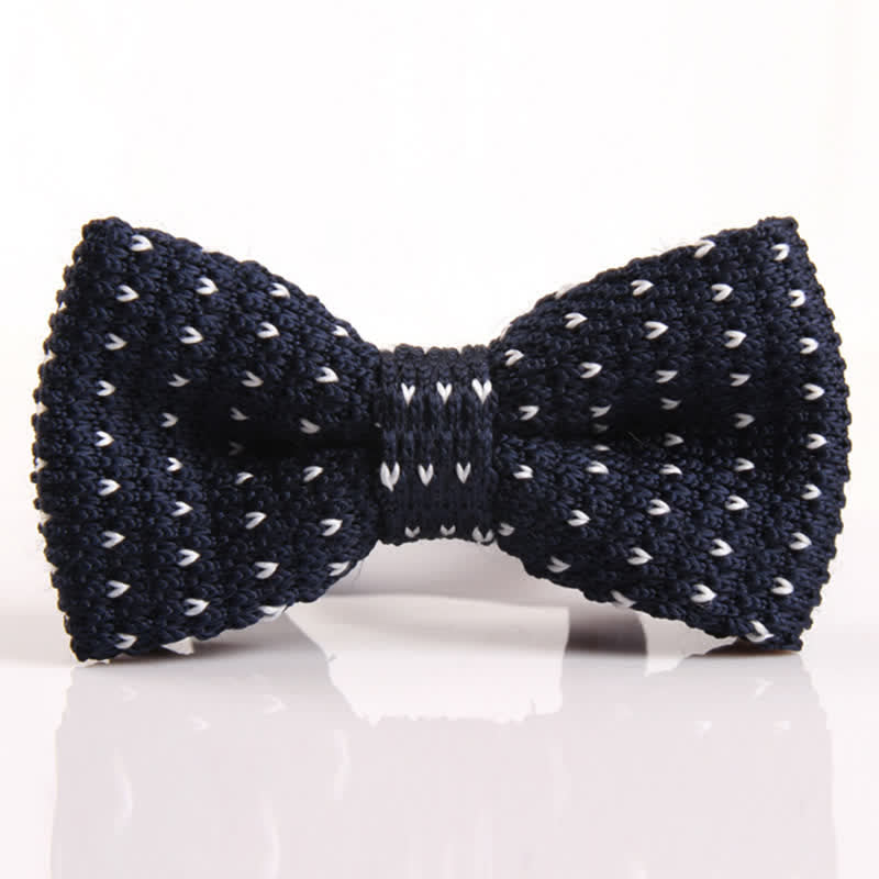 Nœud papillon tricoté à chevrons pour homme