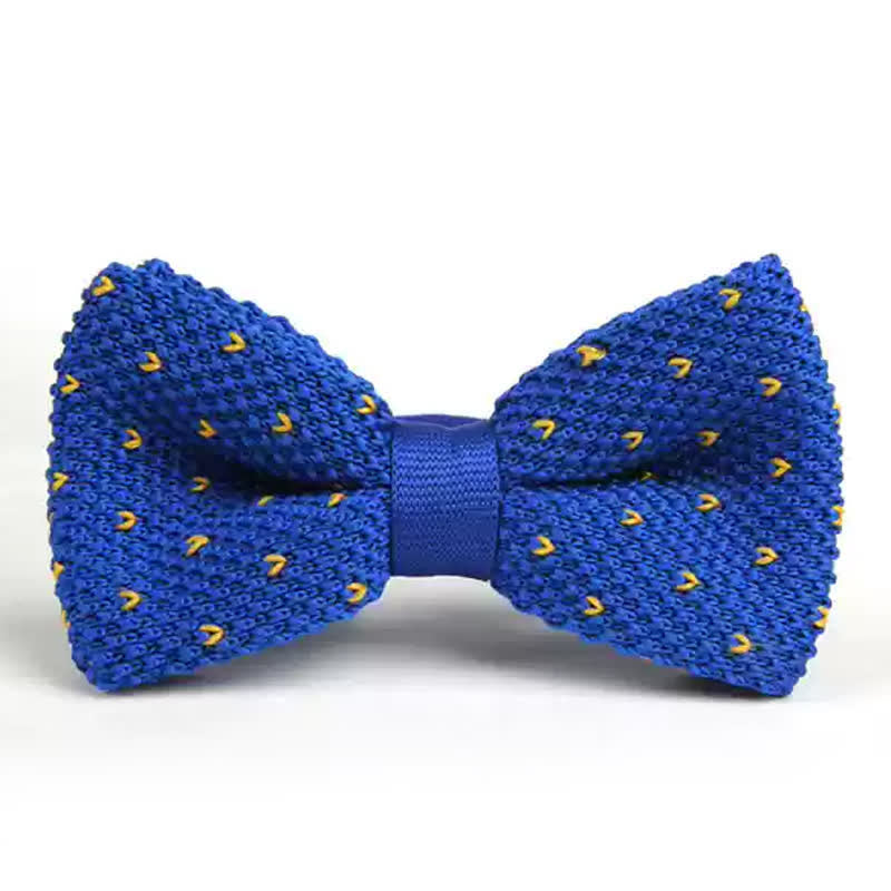 Nœud papillon tricoté à chevrons pour homme