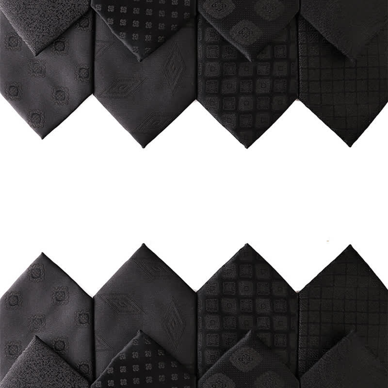 Cravate d'affaires formelle pour homme de la série Noble Black - image 0