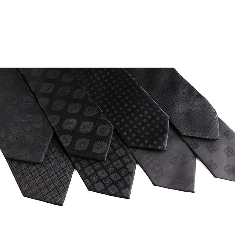 Cravate d'affaires formelle pour homme de la gamme Noble Black Series - image 1