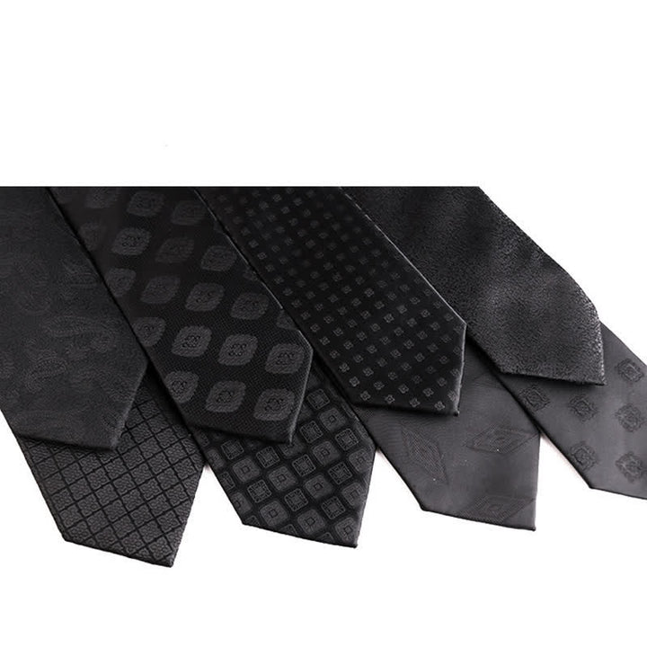Cravate d'affaires formelle pour homme de la gamme Noble Black Series - image 1