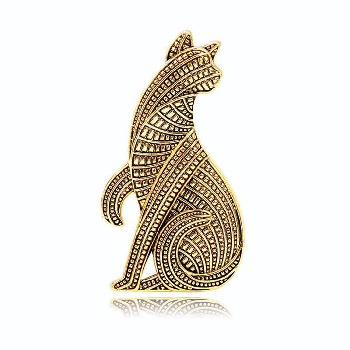 Broche fantaisie vintage unisexe en plaqué or et argent avec motif araignée