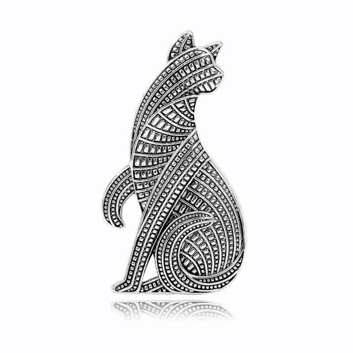 Broche fantaisie vintage unisexe en plaqué or et argent avec motif araignée