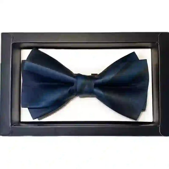 Nœud papillon à rayures bleu acier Noble Navy pour homme - image 9