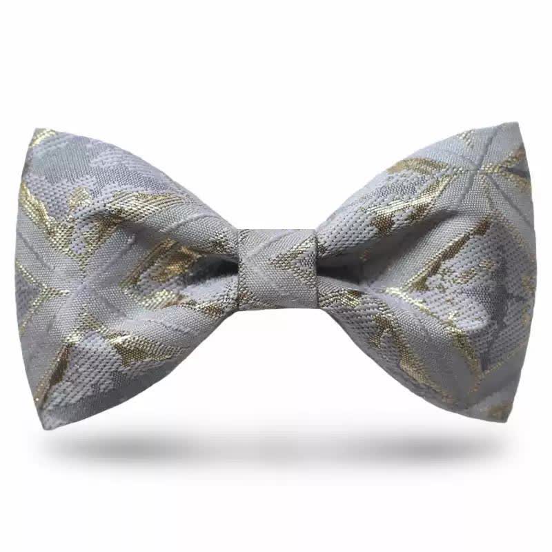 Nœud papillon jacquard doré délicat et intemporel pour homme