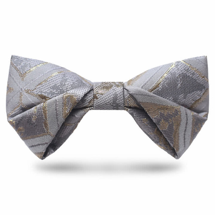 Nœud papillon jacquard doré délicat et intemporel pour homme