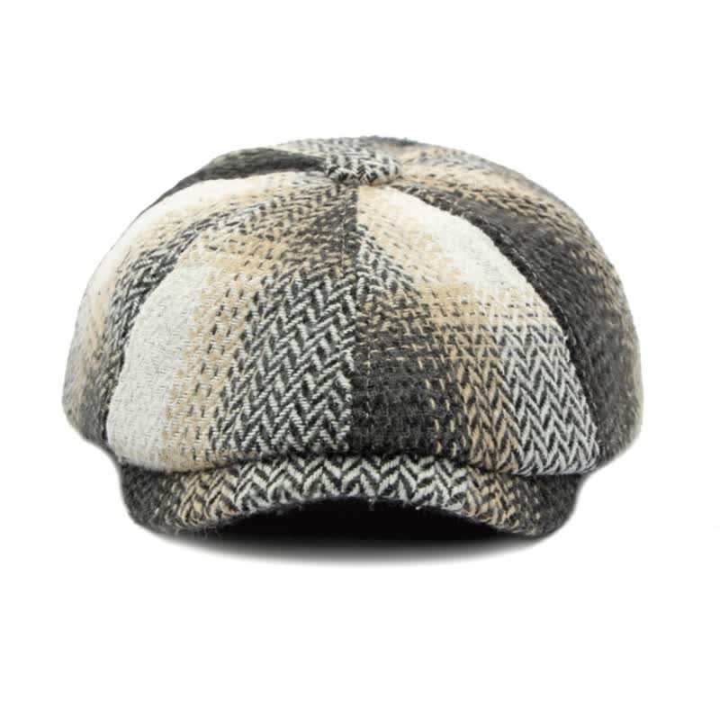 Béret gavroche à chevrons rayé de style britannique - image 7