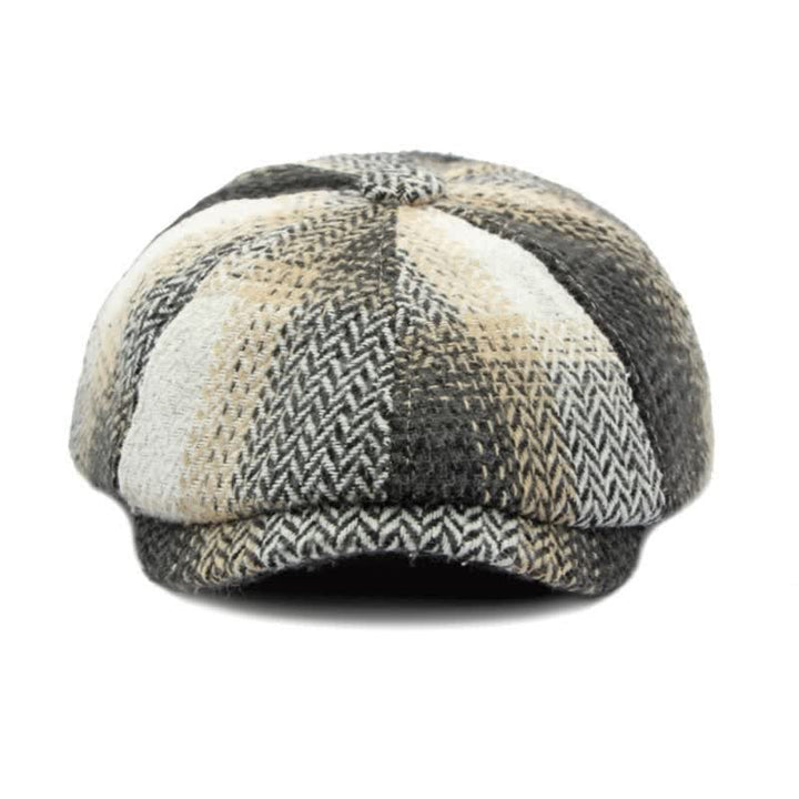 Béret gavroche à chevrons rayé de style britannique - image 7