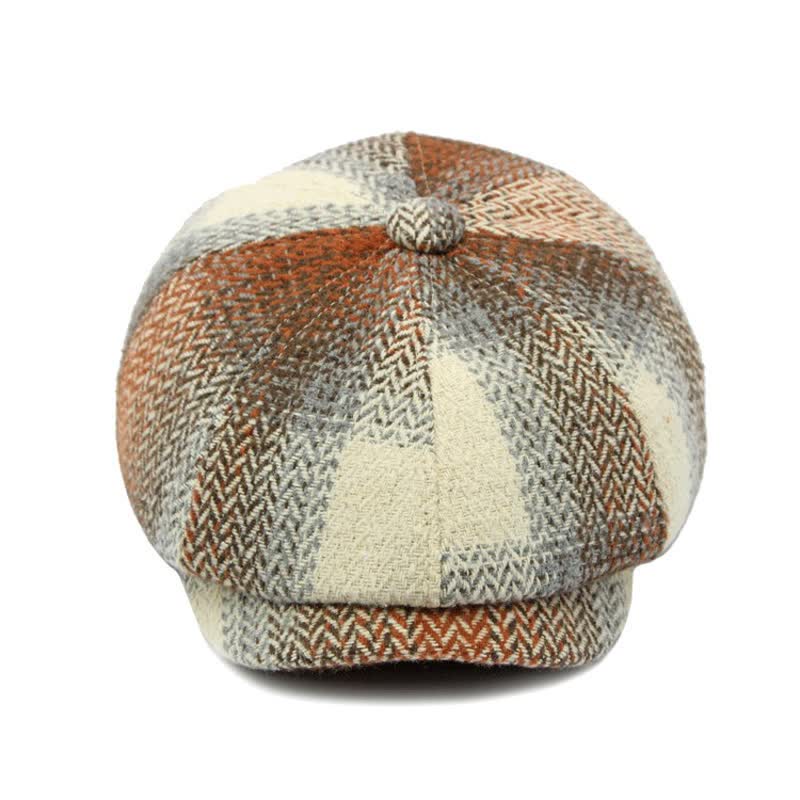 Béret gavroche à chevrons rayé de style britannique - image 3