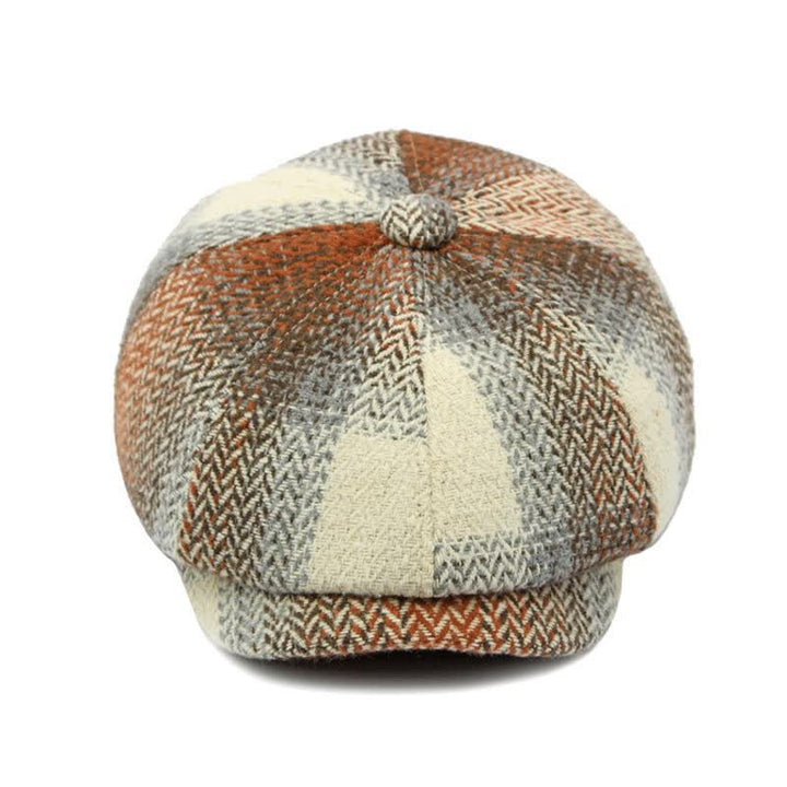 Béret gavroche à chevrons rayé de style britannique - image 3
