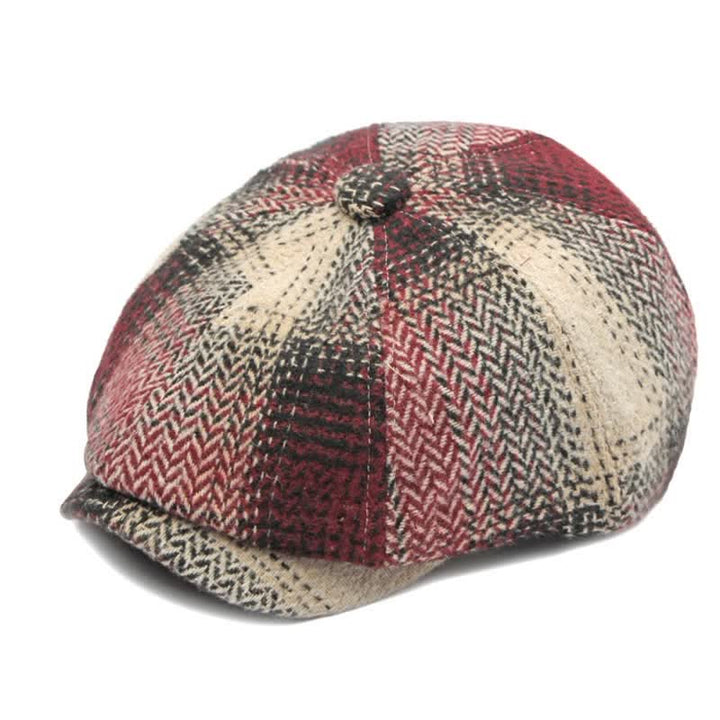 Béret gavroche à chevrons rayé de style britannique - image 14