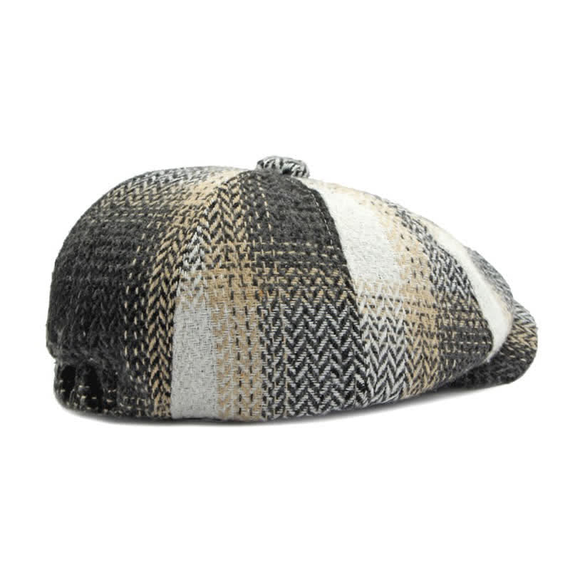 Béret gavroche à chevrons rayé de style britannique - image 9