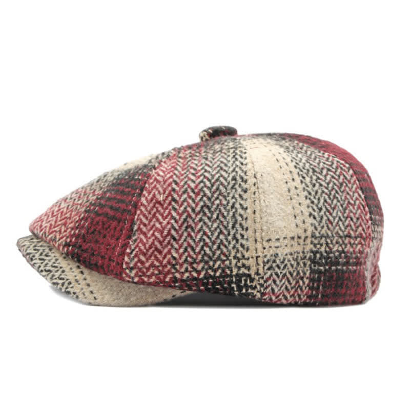 Béret gavroche à chevrons rayé de style britannique - image 15