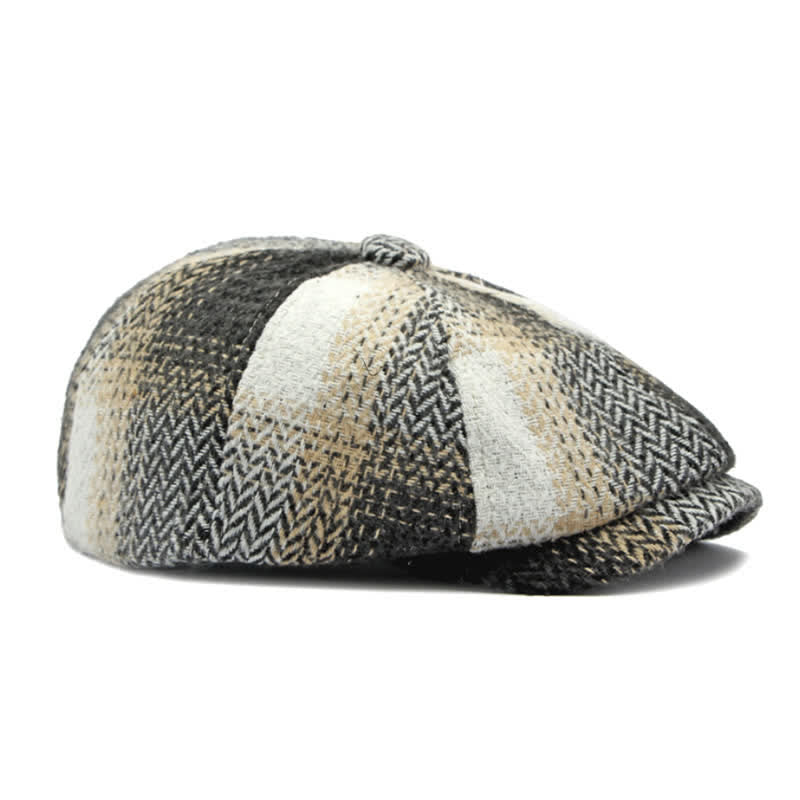 Béret gavroche à chevrons rayé de style britannique - image 8