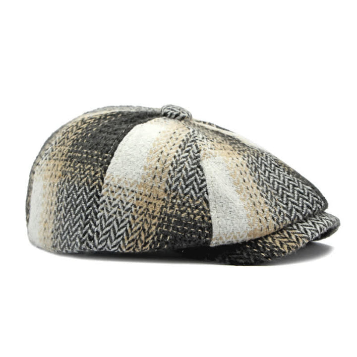 Béret gavroche à chevrons rayé de style britannique - image 8