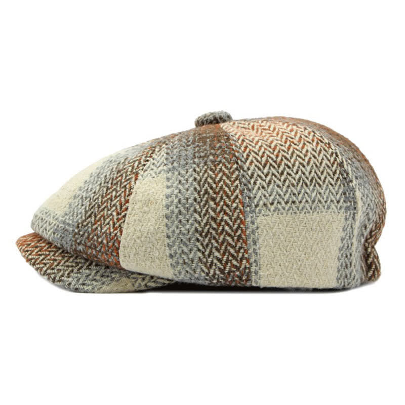 Béret gavroche à chevrons rayé de style britannique - image 5