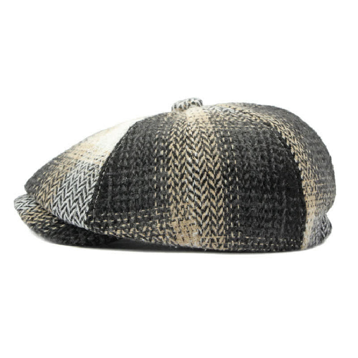 Béret gavroche à chevrons rayé de style britannique - image 10