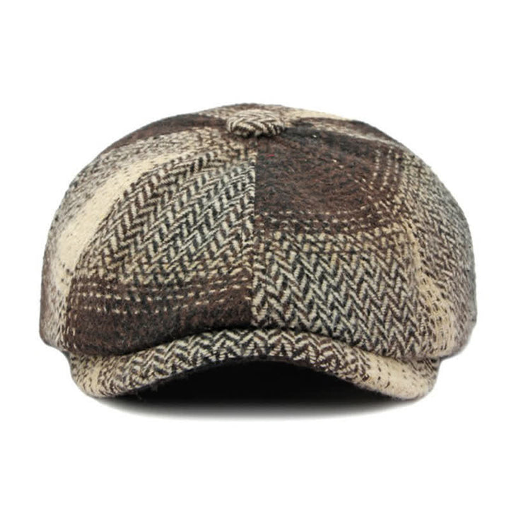 Béret gavroche à chevrons rayé de style britannique - image 17