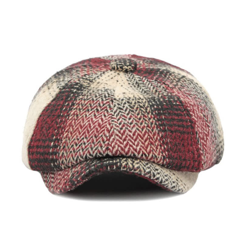 Béret gavroche à chevrons rayé de style britannique - image 13