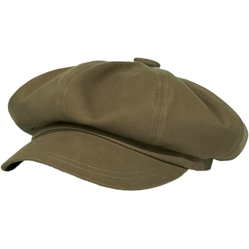 Béret tendance en sergé de couleur unie