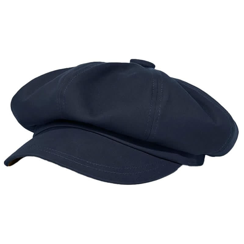 Béret tendance en sergé de couleur unie - Marine - L (23 1/4"-23 5/8") - image 8