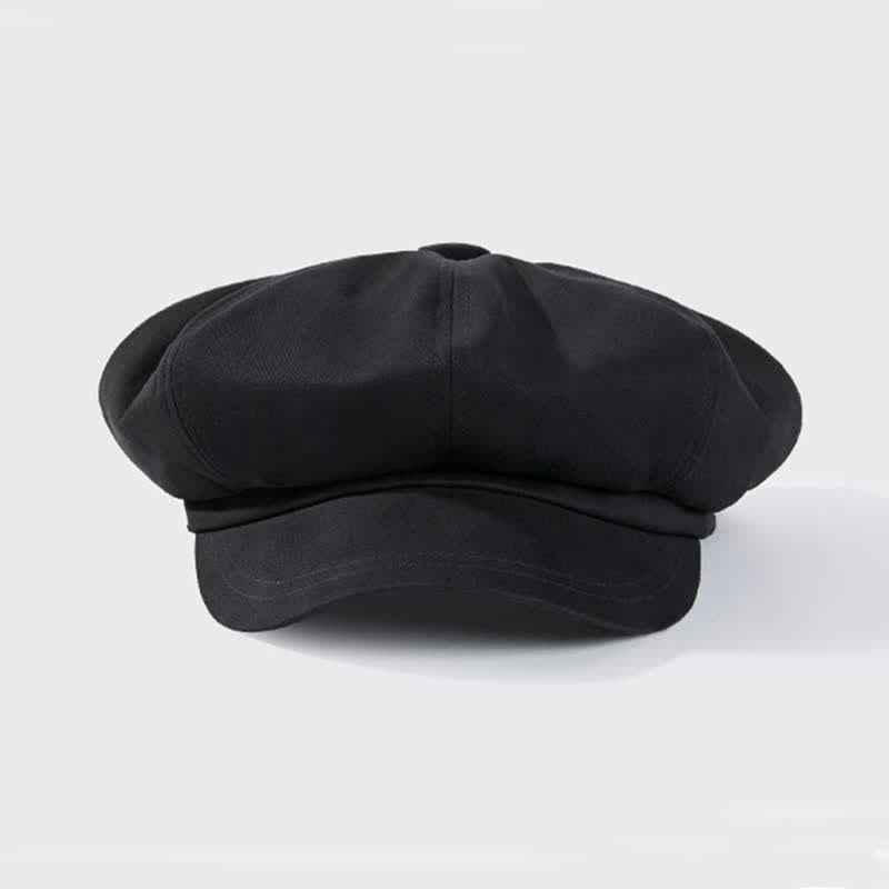 Béret tendance en sergé de couleur unie - image 3