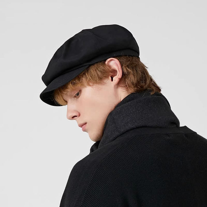 Béret tendance en sergé de couleur unie