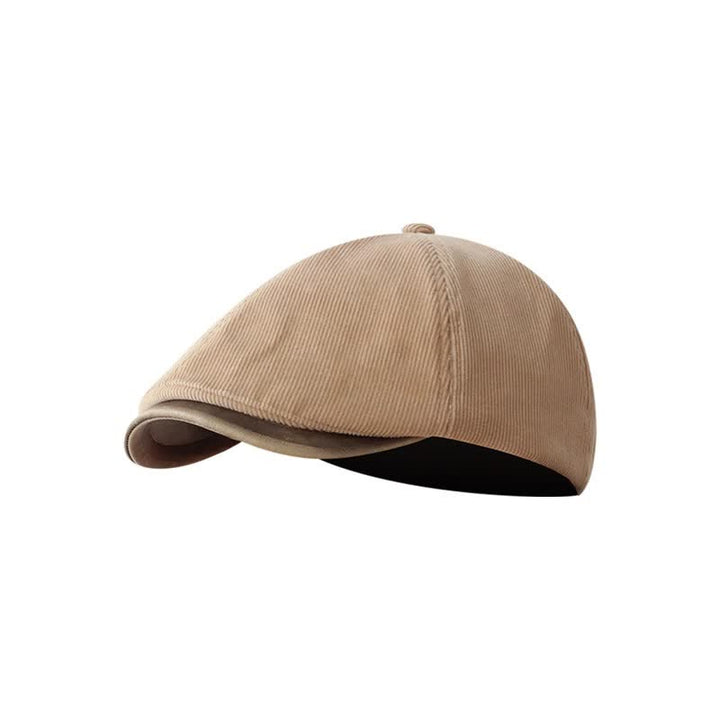 Béret rétro en velours tricoté pour automne et hiver