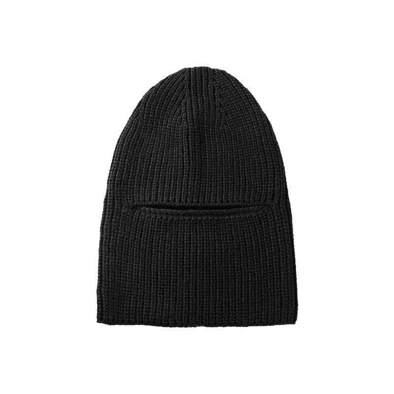 Bonnet tricoté chaud sans bord pour le visage