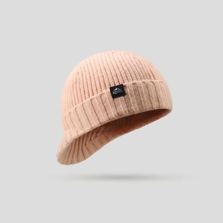 Bonnet élastique confortable en tricot à bord court - image 12