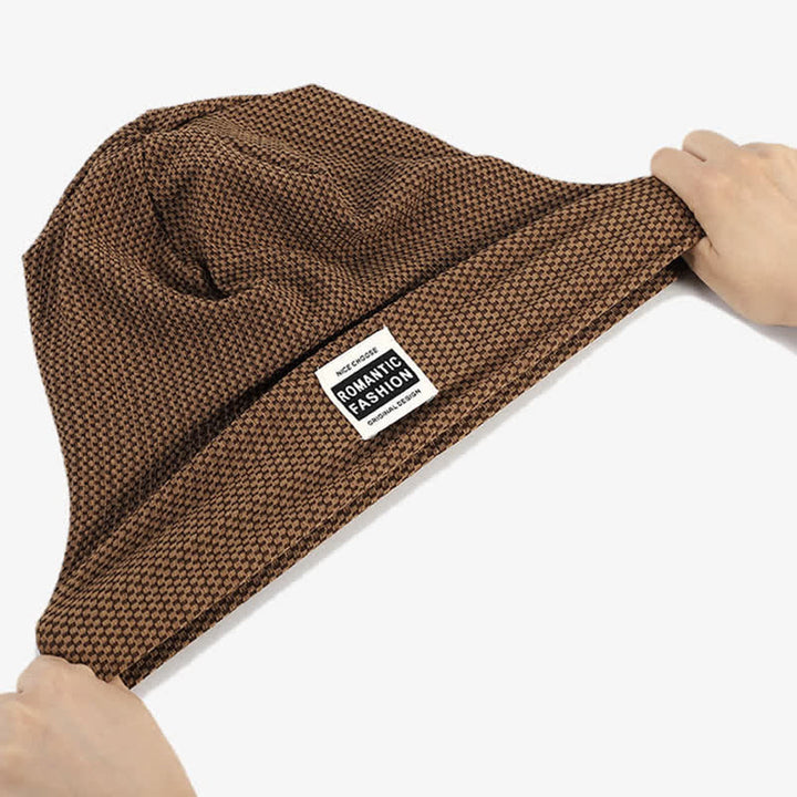 Bonnet tricoté extensible sans bord décontracté