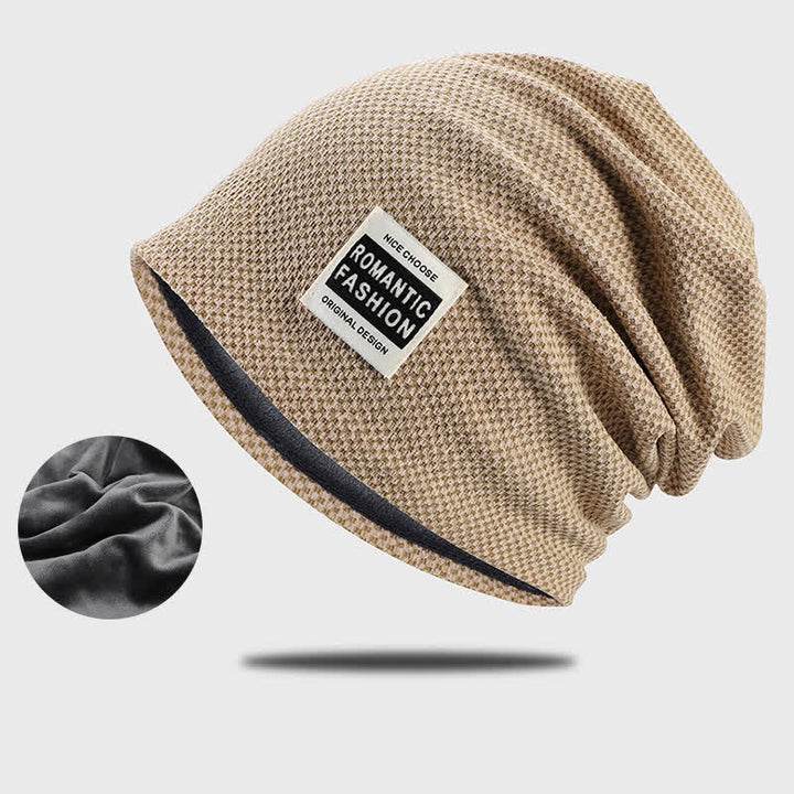 Bonnet tricoté extensible sans bord décontracté