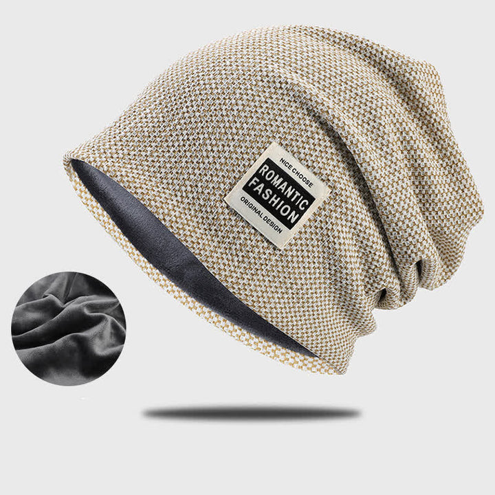 Bonnet tricoté extensible sans bord décontracté