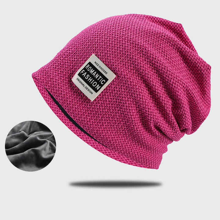 Bonnet tricoté extensible sans bord décontracté