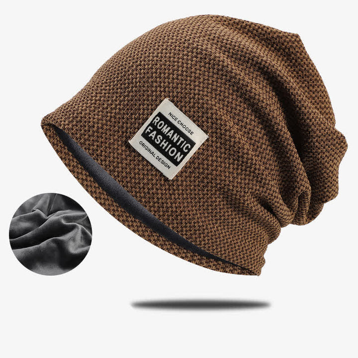Bonnet tricoté extensible sans bord décontracté