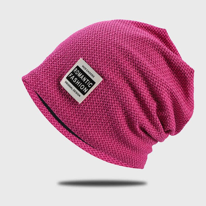 Bonnet tricoté extensible sans bord décontracté