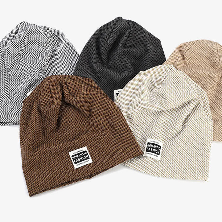 Bonnet tricoté extensible sans bord décontracté