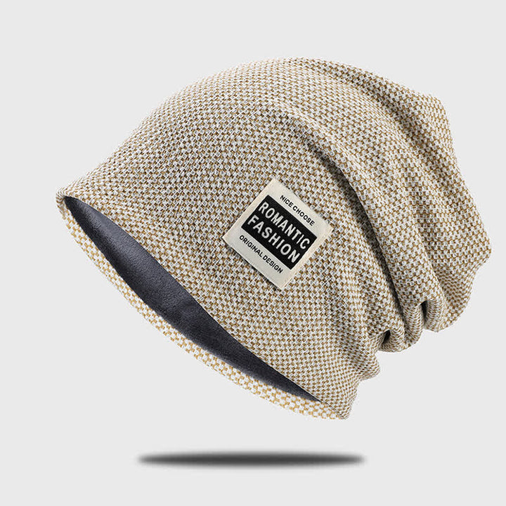 Bonnet tricoté extensible sans bord décontracté